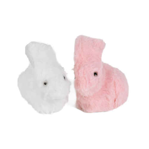 Пухкави зайчета с щипка 12 бр. / 6х9 см / W21649