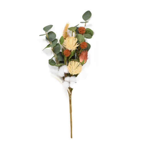 Букет евкалипт и памук 60см - AGS298