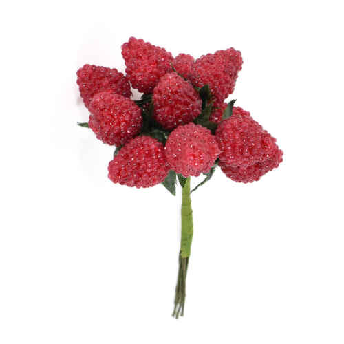 Червени плодчета на тел 12 бр. - CTH404