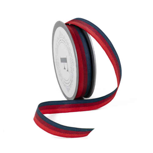 Платн. лента червено/бордо/синьо - 225234 - 1.8см/10м