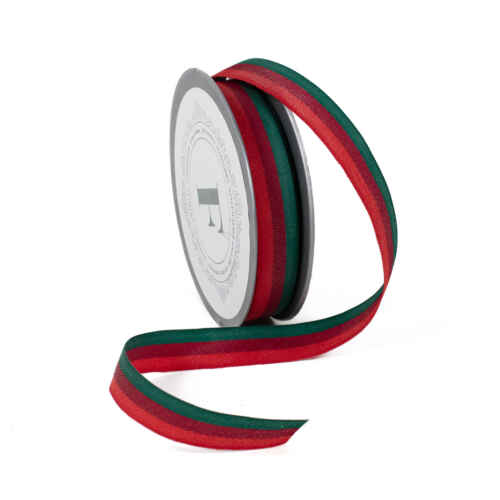 Платн. лента червено/бордо/зелено - 225234 - 1.8см/10м