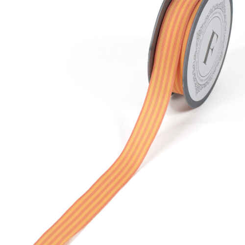 Платнена лента райе 2.2см х 9м / праскова-корал / 225610