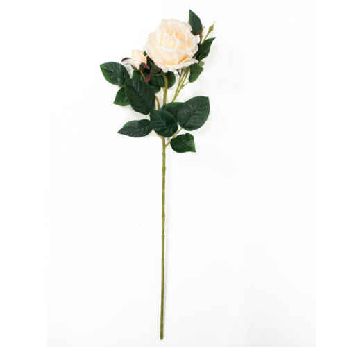 Декорат. клонка роза кремава 72 см - 25KL696