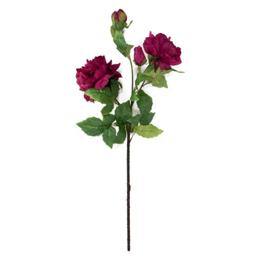 Изкуствен божур 72см / 25KL314 бордо