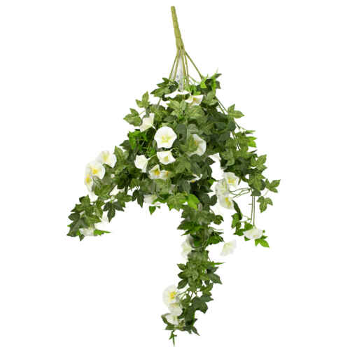 Висяща клонка бръшлян с цветчета 90см / 25KW512